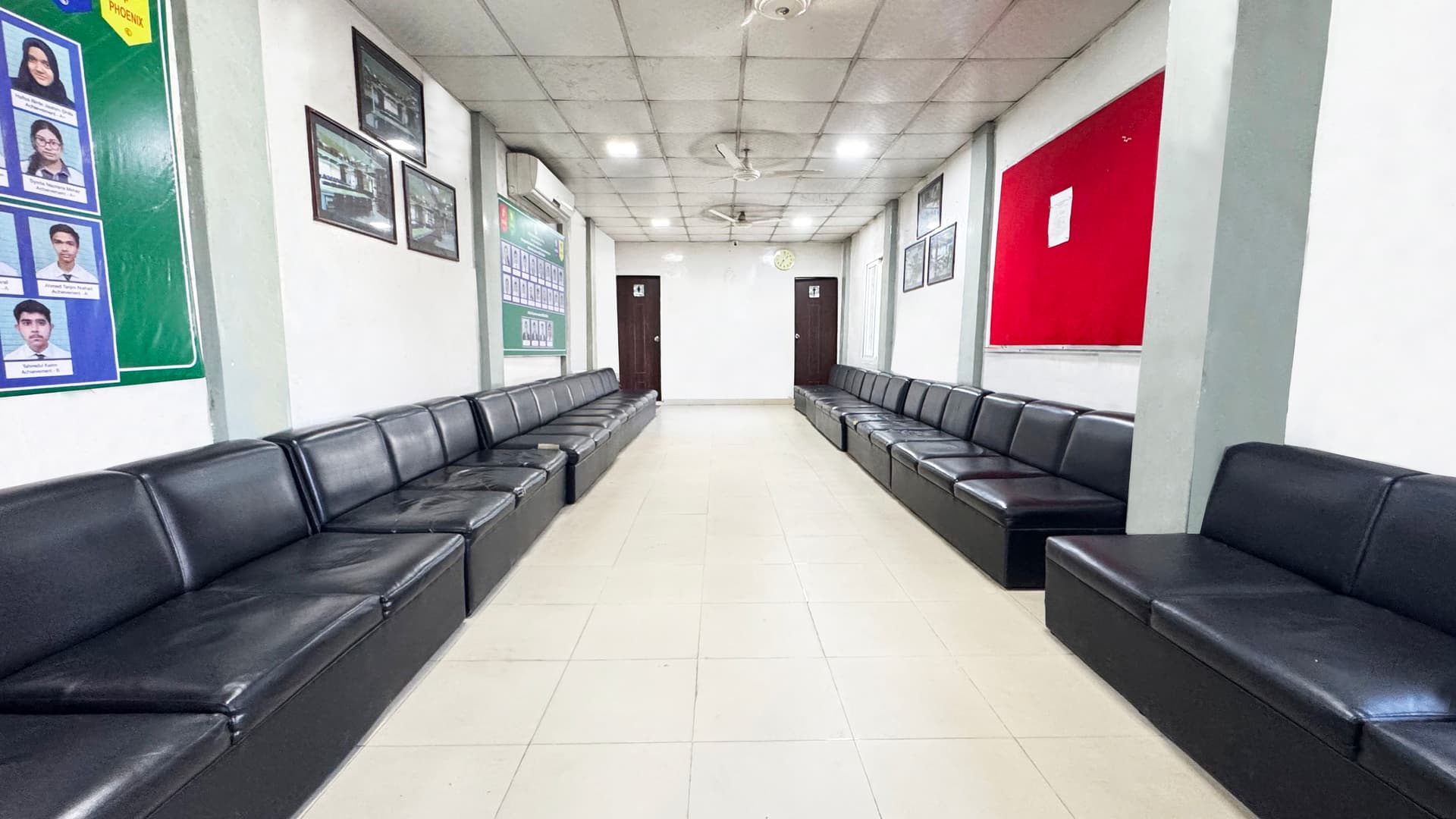 Students actively participating in a music class, playing various instruments