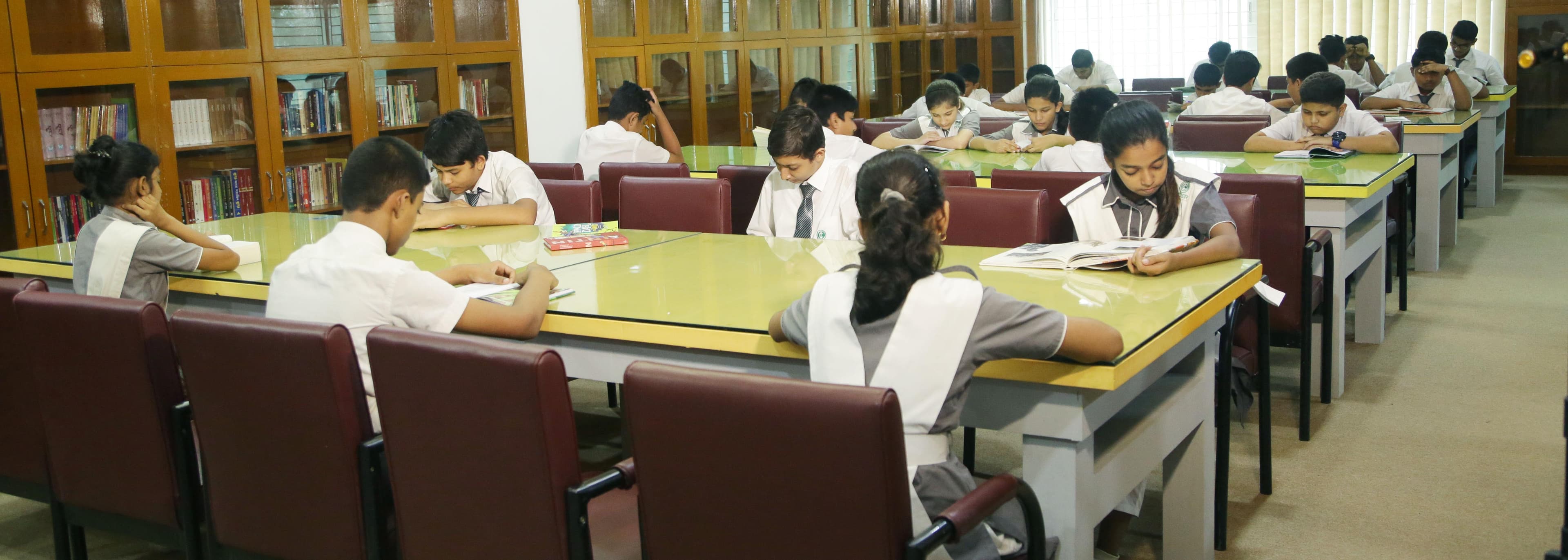 Students studying