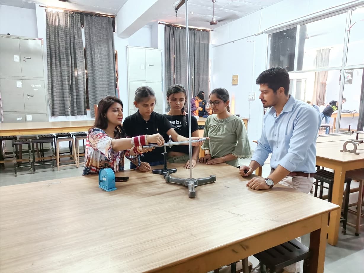 Students studying